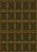 Patterned Dark Bronze Brown Rug, pat351org