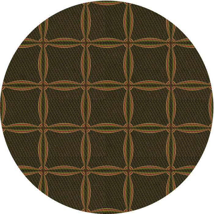 Square Machine Washable Transitional Dark Bronze Brown Rug in a Living Room, wshpat351org
