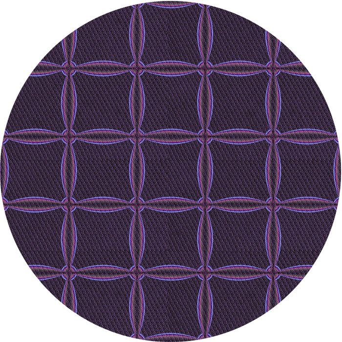 Square Machine Washable Transitional Purple Rug in a Living Room, wshpat351pur