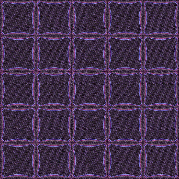 Round Patterned Purple Rug, pat351pur