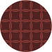 Square Patterned Red Rug, pat351rd