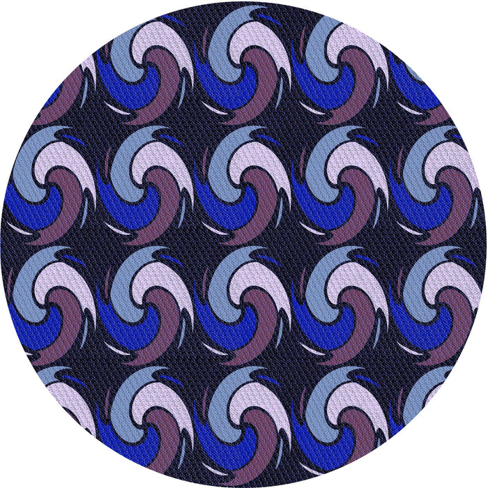 Square Machine Washable Transitional Periwinkle Purple Rug in a Living Room, wshpat3510blu