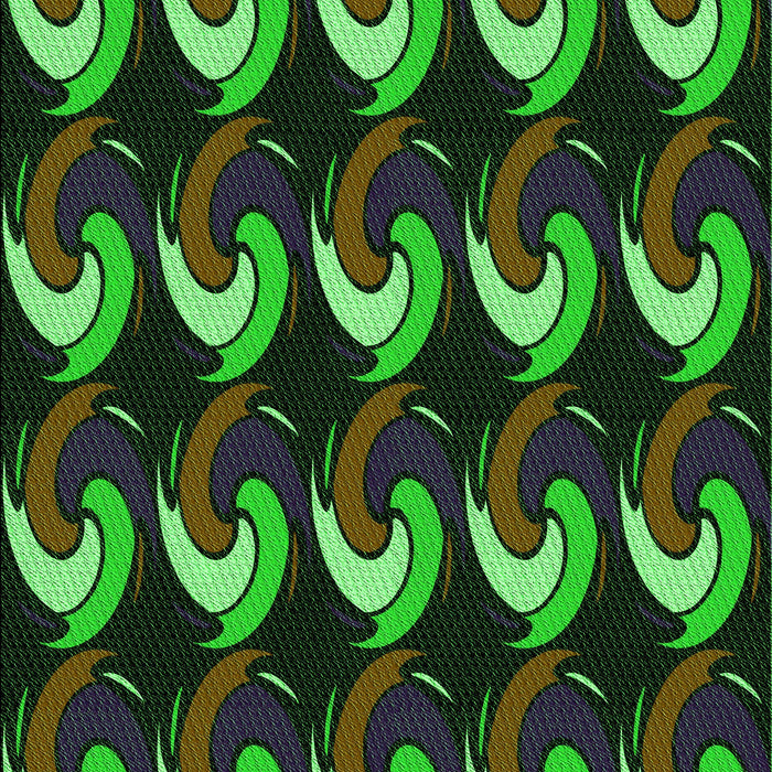 Machine Washable Transitional Dark Lime Green Rug, wshpat3510grn