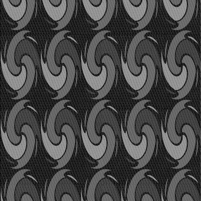 Machine Washable Transitional Midnight Gray Rug, wshpat3510gry