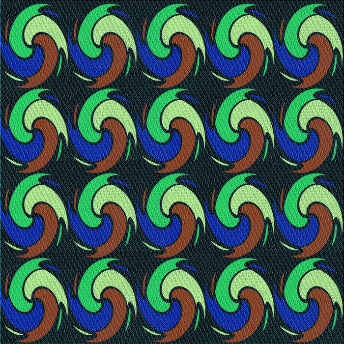 Round Machine Washable Transitional Night Blue Rug, wshpat3510lblu