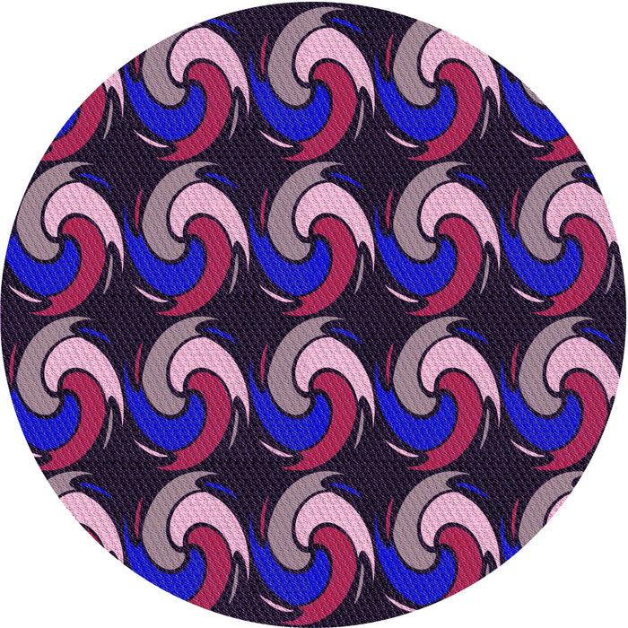 Square Machine Washable Transitional Orchid Purple Rug in a Living Room, wshpat3510pur