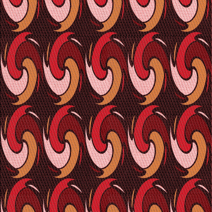 Patterned Chestnut Red Rug, pat3510rd