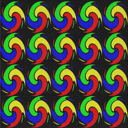 Square Patterned Green Modern Rug, pat3510