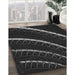 Machine Washable Transitional Black Rug in a Family Room, wshpat3511gry