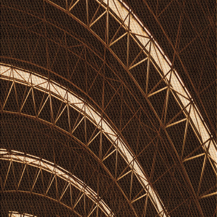 Patterned Saddle Brown Rug, pat3511org