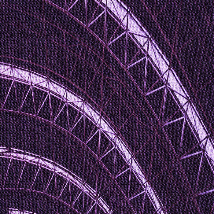 Machine Washable Transitional Deep Purple Rug, wshpat3511pur