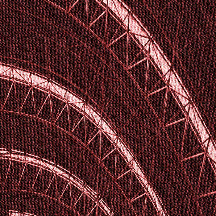 Machine Washable Transitional Brown Red Rug, wshpat3511rd