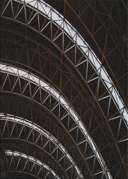 Machine Washable Transitional Black Rug, wshpat3511