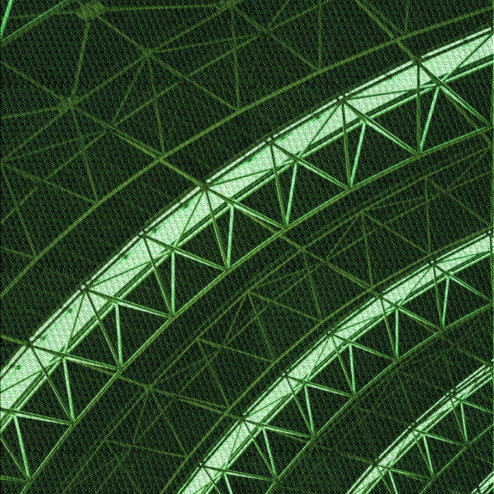 Machine Washable Transitional Black Rug, wshpat3512grn