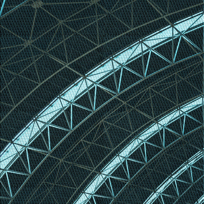 Machine Washable Transitional Black Rug, wshpat3512lblu