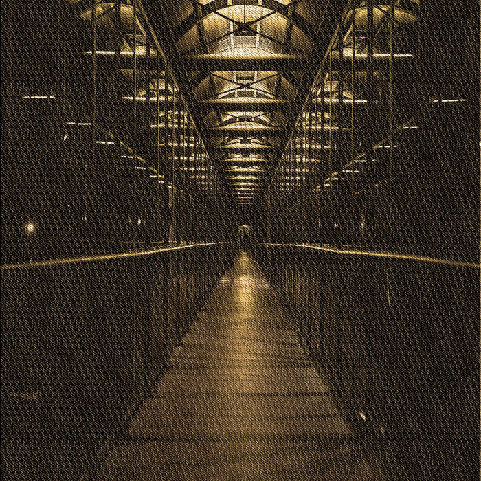 Machine Washable Transitional Midnight Gray Rug, wshpat3513brn