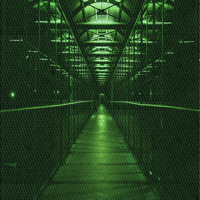 Machine Washable Transitional Green Rug, wshpat3513grn