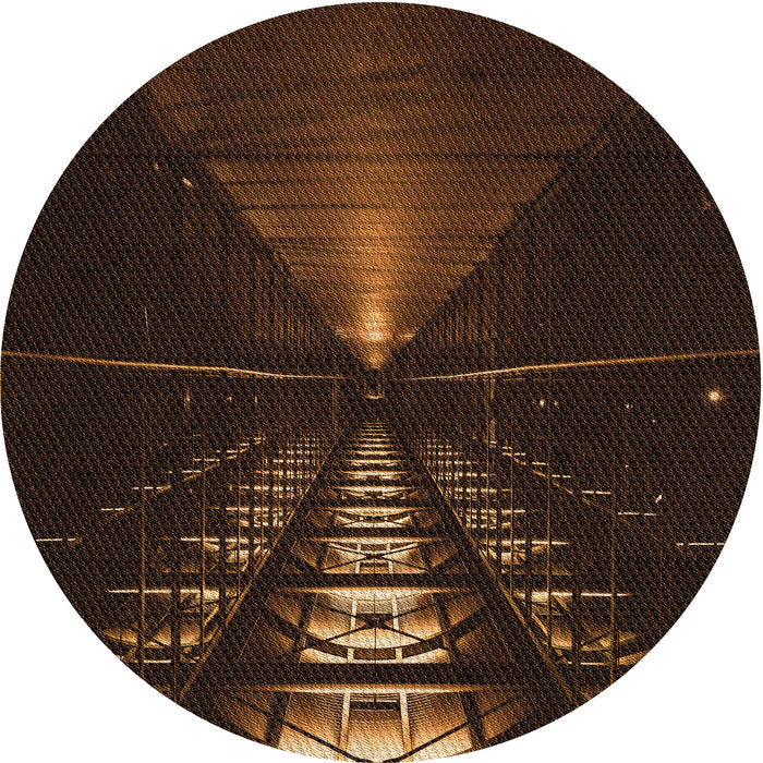 Square Machine Washable Transitional Saddle Brown Rug in a Living Room, wshpat3513org