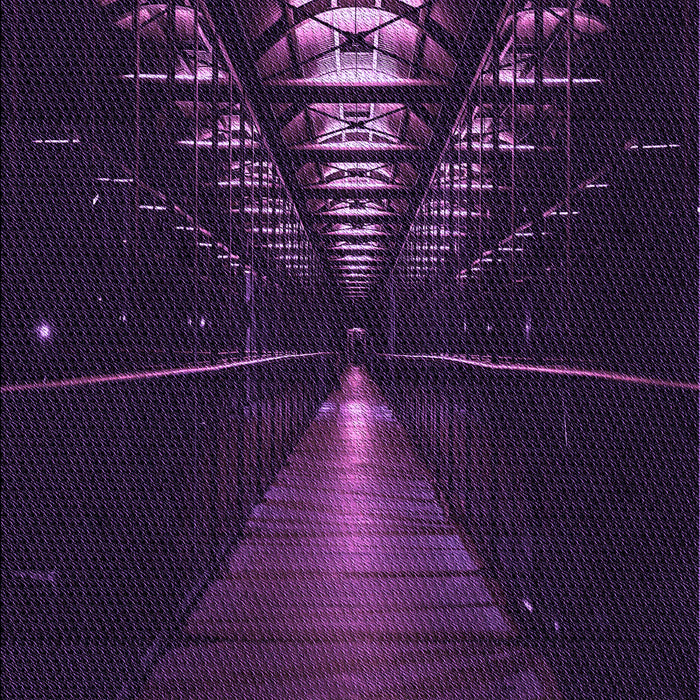 Patterned Deep Purple Rug, pat3513pur