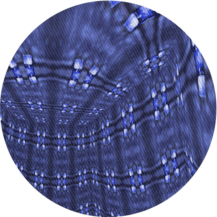 Square Patterned Royal Blue Rug, pat3514blu