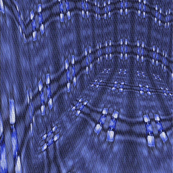 Patterned Royal Blue Rug, pat3514blu