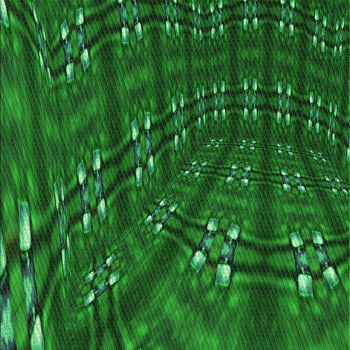 Patterned Deep Emerald Green Rug, pat3514grn