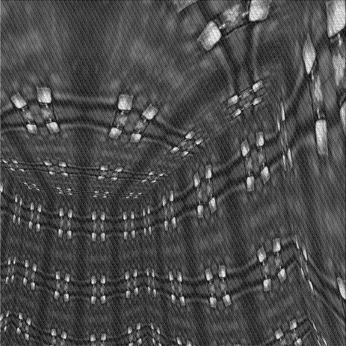 Round Patterned Charcoal Black Rug, pat3514gry