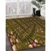 Patterned Bakers Brown Rug in Family Room, pat3514org