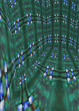 Patterned Earth Green Novelty Rug, pat3514