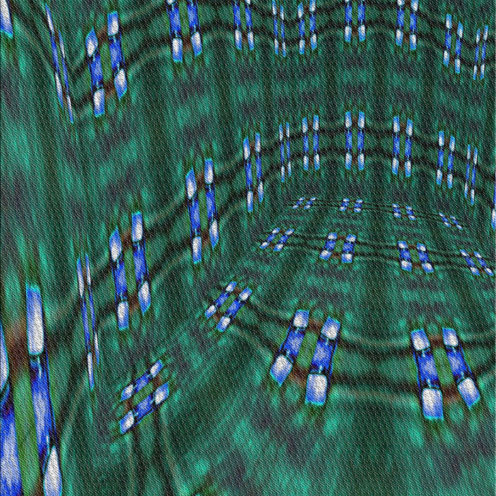 Patterned Earth Green Novelty Rug, pat3514