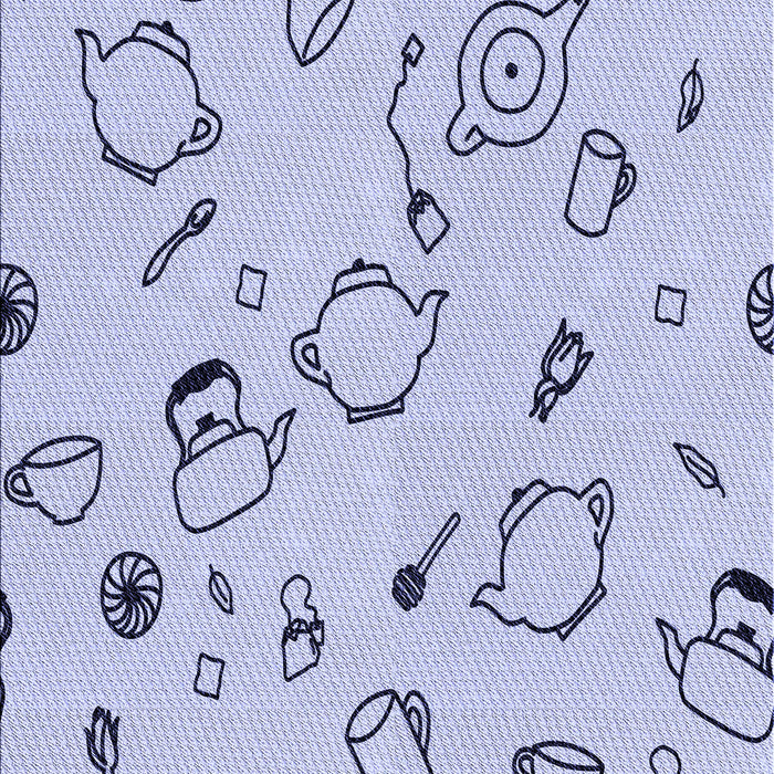 Patterned Blue Rug, pat3515blu