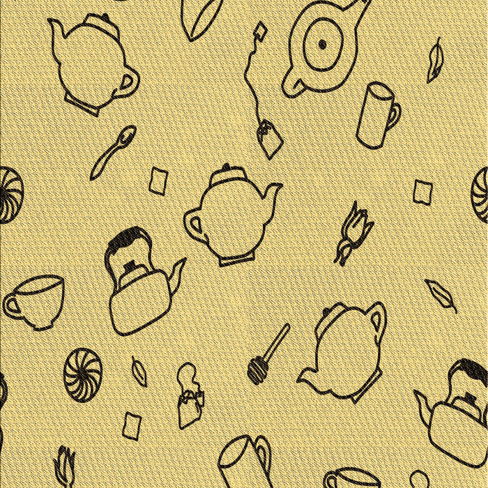 Patterned Caramel Brown Rug, pat3515brn