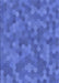 Machine Washable Transitional Sky Blue Rug, wshpat3516blu