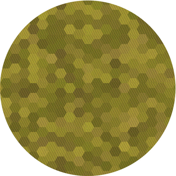 Square Patterned Oak Brown Rug, pat3516org