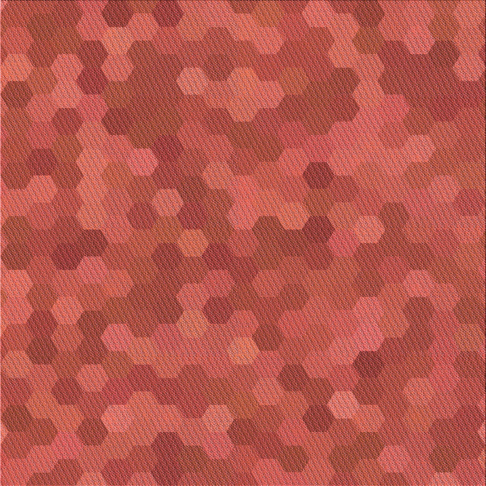 Round Patterned Bright Orange Rug, pat3516rd