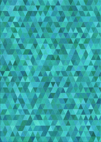 Machine Washable Transitional Aqua Cyan Blue Rug, wshpat3517lblu