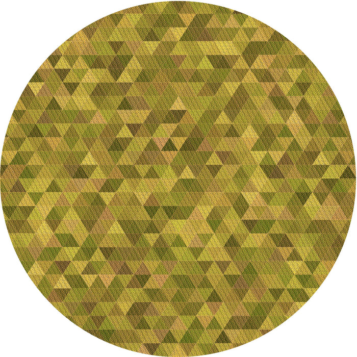 Square Patterned Yellow Rug, pat3517org
