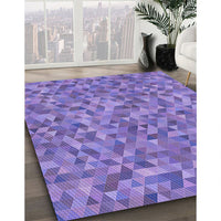 Patterned Purple Mimosa Purple Rug, pat3517pur