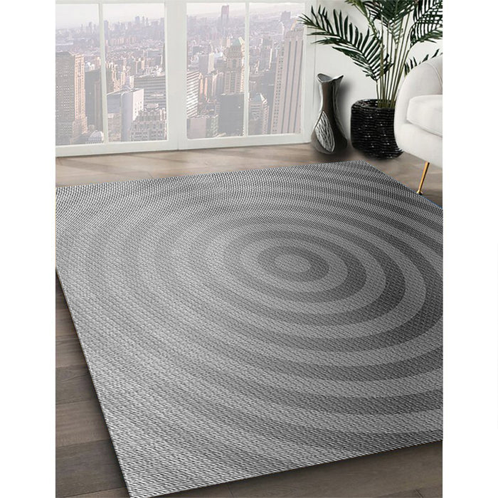 Machine Washable Transitional Ash Gray Rug in a Family Room, wshpat3518gry