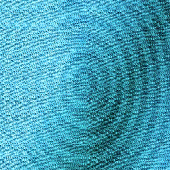 Patterned Dark Turquoise Green Rug, pat3518lblu