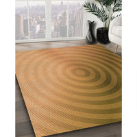 Patterned Orange Rug, pat3518org