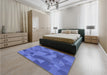 Patterned Sky Blue Rug in a Bedroom, pat3519blu