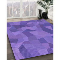 Patterned Purple Mimosa Purple Rug, pat3519pur