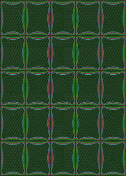 Machine Washable Transitional Green Rug, wshpat351