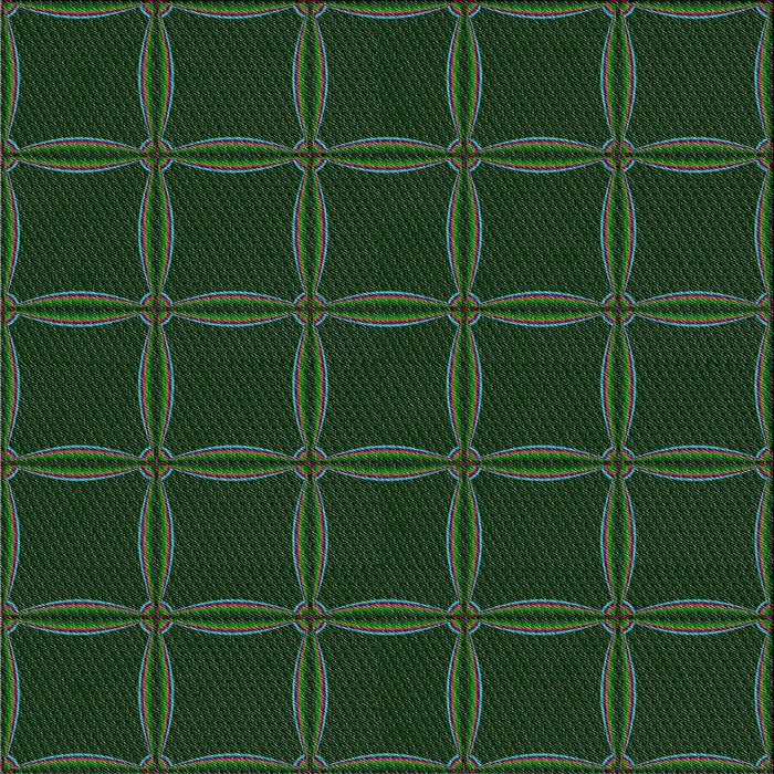 Square Patterned Green Novelty Rug, pat351