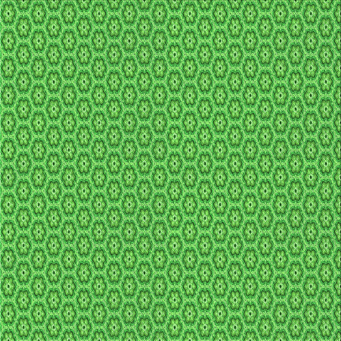 Round Patterned Green Rug, pat352grn