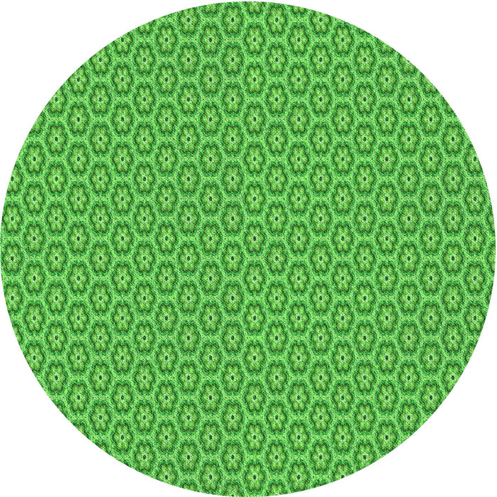 Square Patterned Green Rug, pat352grn