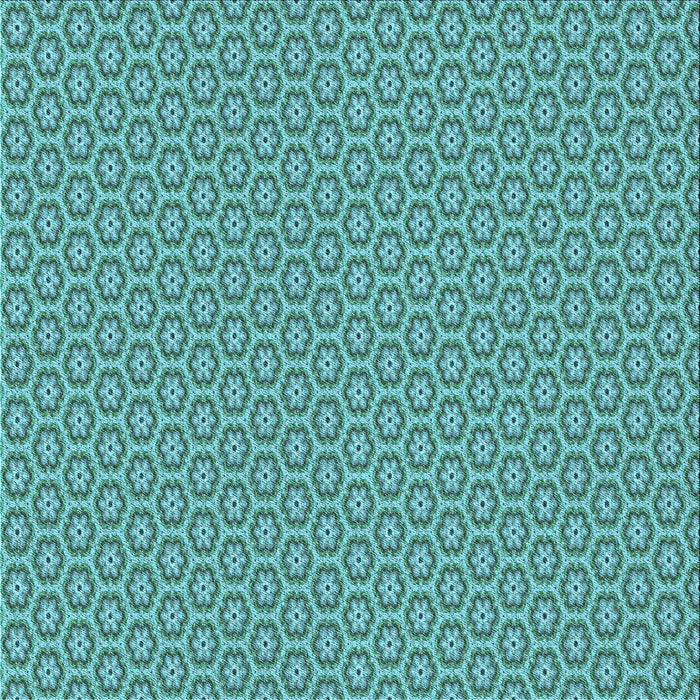 Round Patterned Turquoise Green Rug, pat352lblu