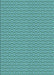 Patterned Turquoise Green Rug, pat352lblu