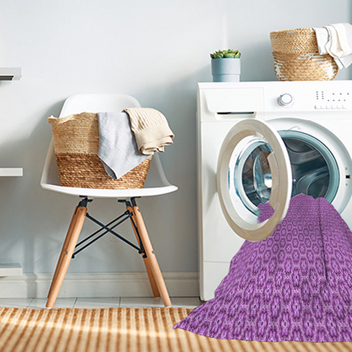 Machine Washable Transitional Violet Purple Rug in a Washing Machine, wshpat352pur